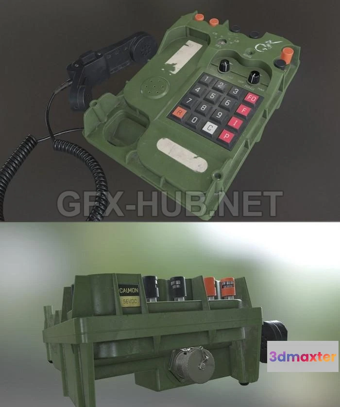 1184616 - PBR Game 3D Model - Field Phone TA-1042au