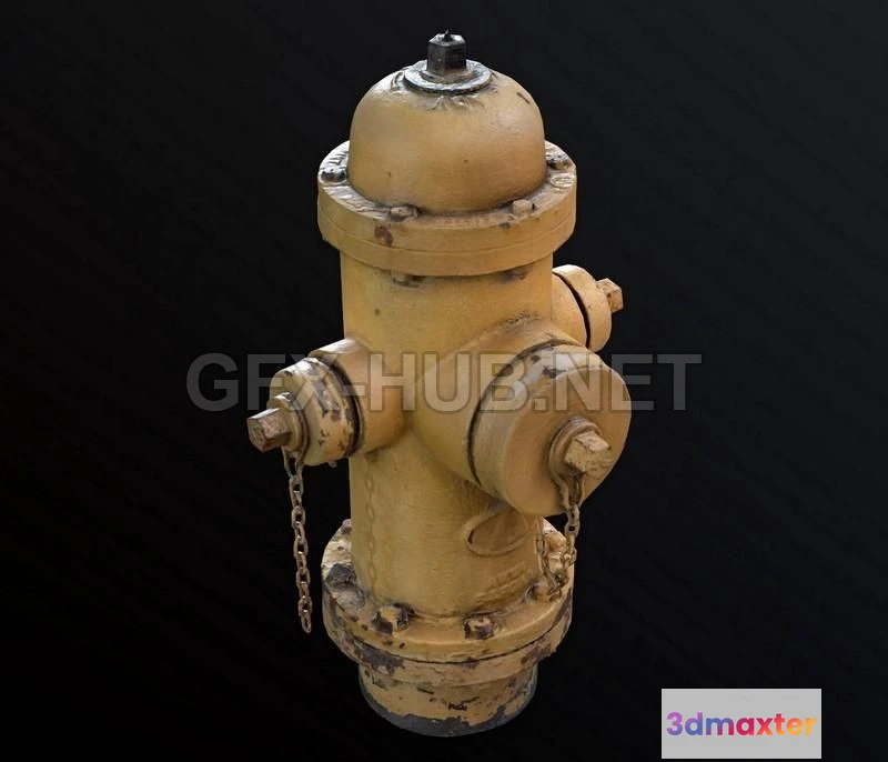 1184628 - PBR Game 3D Model - Fire Hydrant Photogrammetry