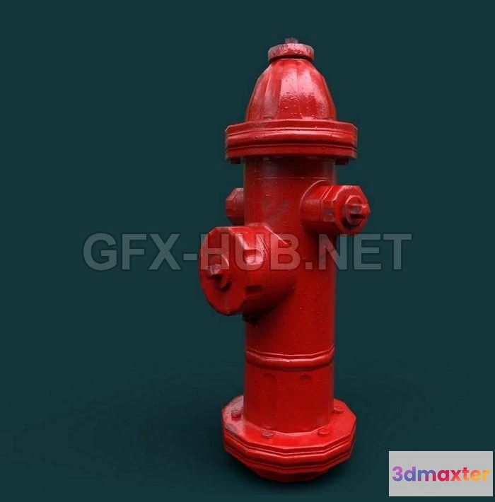 1184632 - PBR Game 3D Model - Fire Hydrant
