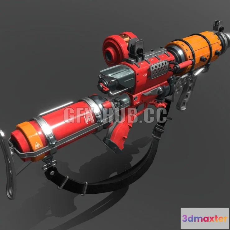 1184666 - PBR Game 3D Model - Flamer