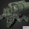 1184672 - PBR Game 3D Model - Flamethrower Mech