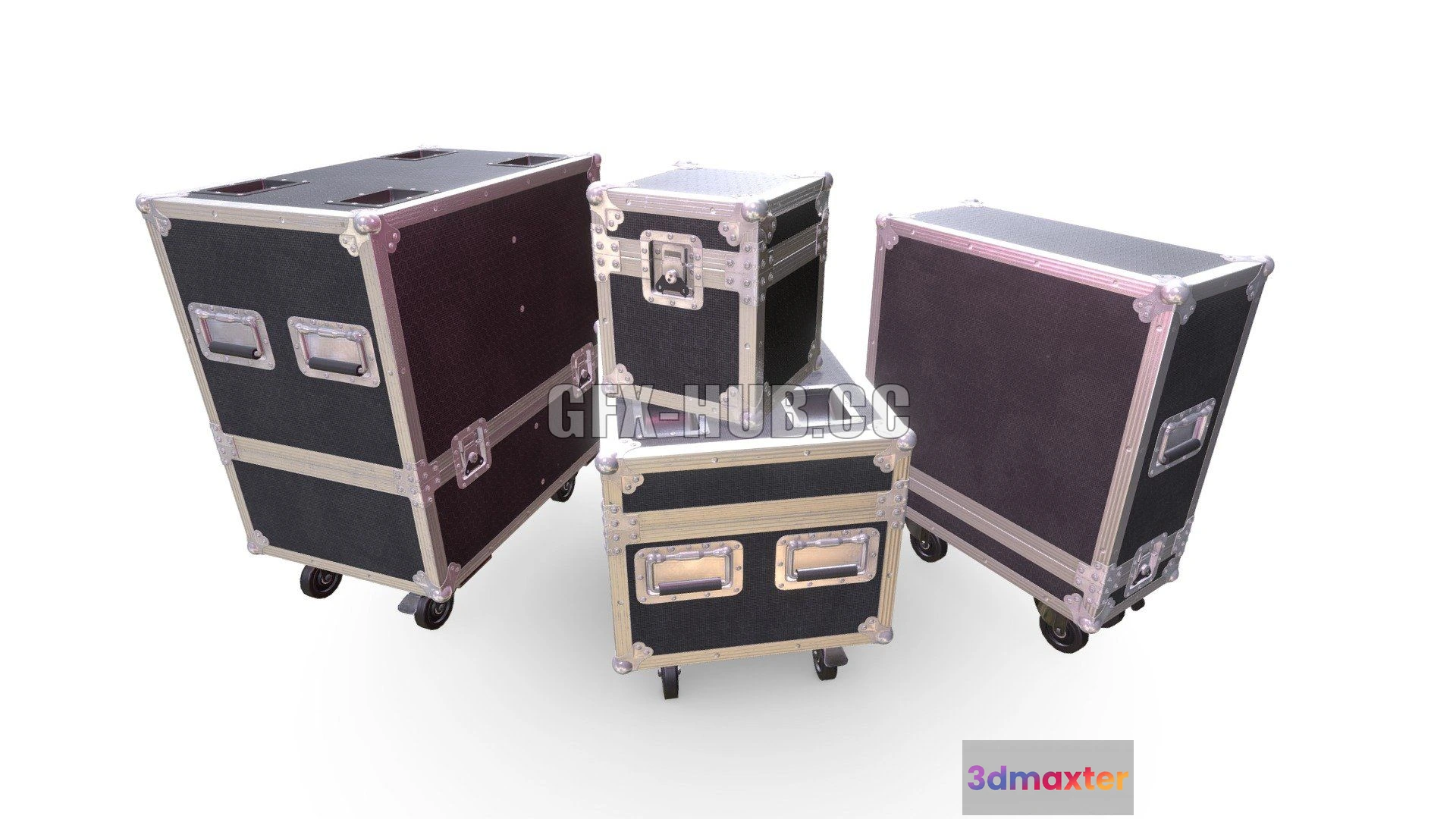 1184680 - PBR Game 3D Model - Flight Cases