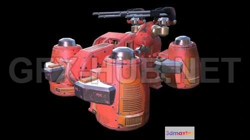 1184700 - PBR Game 3D Model - FLYING MACHINE PBR