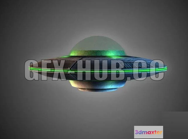 1184702 - PBR Game 3D Model - Flying Saucer