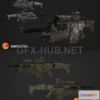 1184716 - PBR Game 3D Model - FN Scar