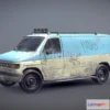 1184738 - PBR Game 3D Model - Ford Econoline Van