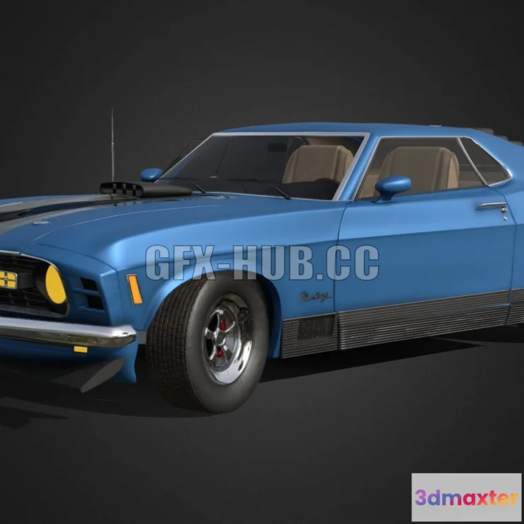 1184746 - PBR Game 3D Model - Ford Mustang Mach
