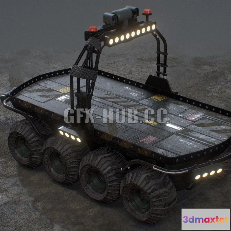 1184766 - PBR Game 3D Model - Forklift Tractor Trucks