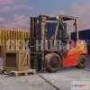 1184772 - PBR Game 3D Model - Forklift