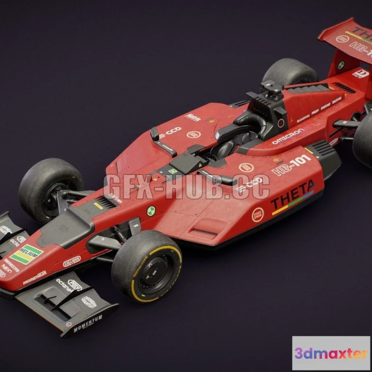 1184774 - PBR Game 3D Model - Formula Theta
