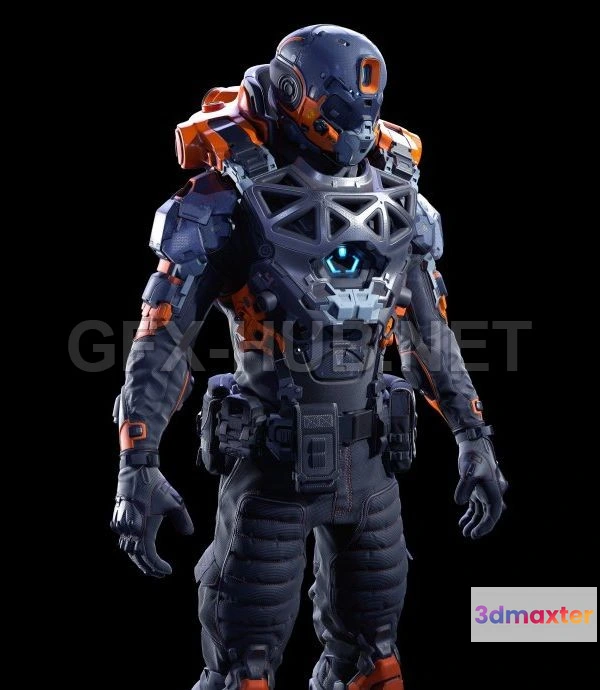 1184778 - PBR Game 3D Model - Fortnite Soldier