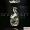 1184798 - PBR Game 3D Model - French Statue 01 PBR