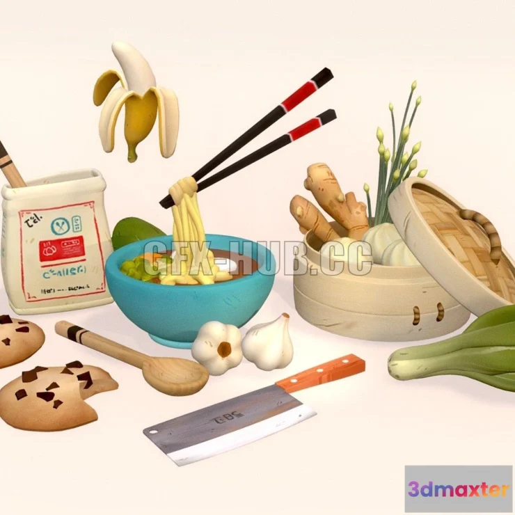 1184802 - PBR Game 3D Model - From the Chubby Kitchen