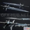 1184804 - PBR Game 3D Model - Frostmourne PBR