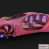 1184826 - PBR Game 3D Model - Future Car 34