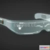 1184844 - PBR Game 3D Model - Futuristic Cyberpunk Sci-fi Glasses