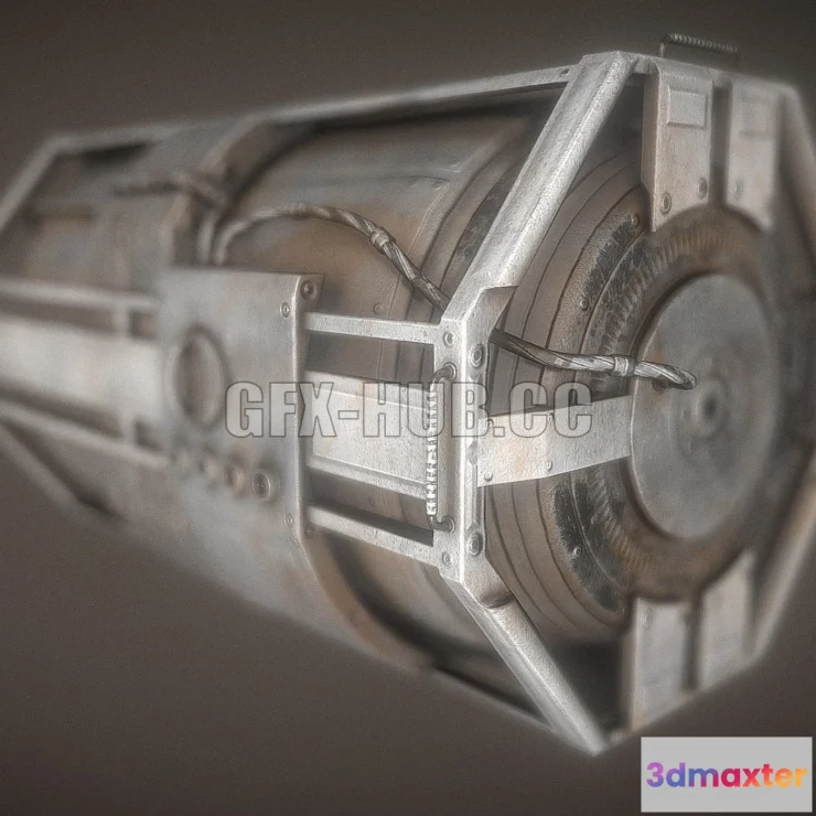 1184846 - PBR Game 3D Model - Futuristic Emergency Backup Generator