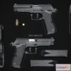 1184868 - PBR Game 3D Model - G2 Combat Pistol