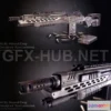 1184872 - PBR Game 3D Model - G2A4 Rifle PBR