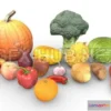 1184882 - PBR Game 3D Model - Game Ready Fruit and Vegetable Asset Pack