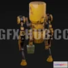 1184886 - PBR Game 3D Model - Game Ready Mech Z-048