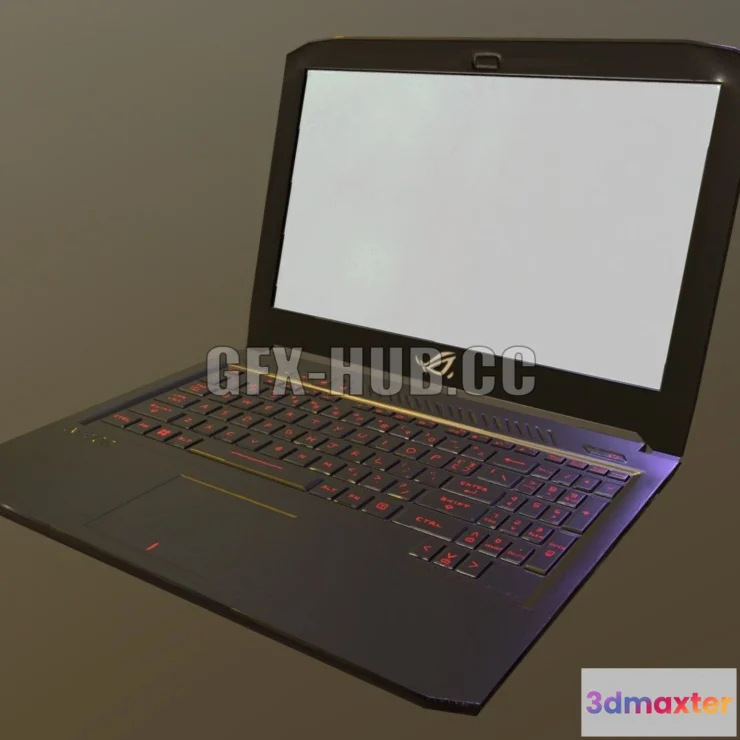 1184908 - PBR Game 3D Model - Gaming Laptop