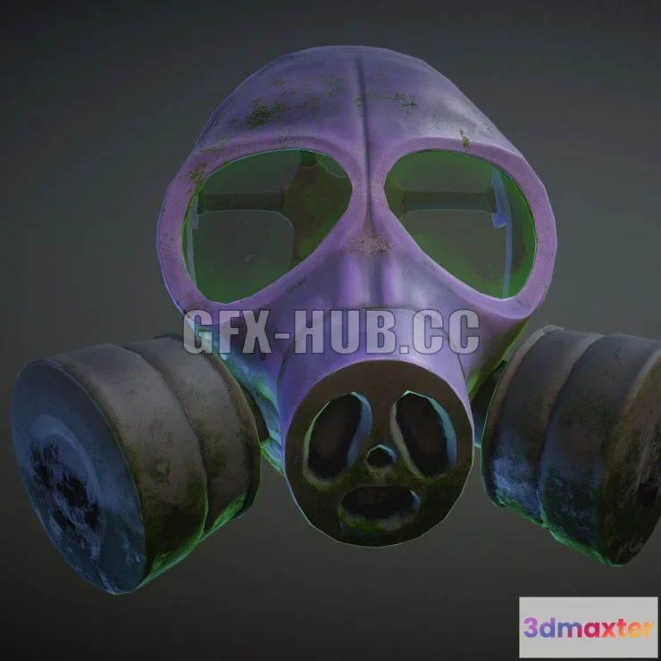 1184930 - PBR Game 3D Model - GAS MASK LOW