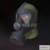 1184932 - PBR Game 3D Model - Gas mask M65