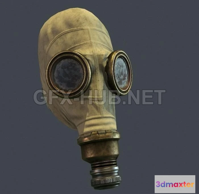 1184944 - PBR Game 3D Model - Gasmask