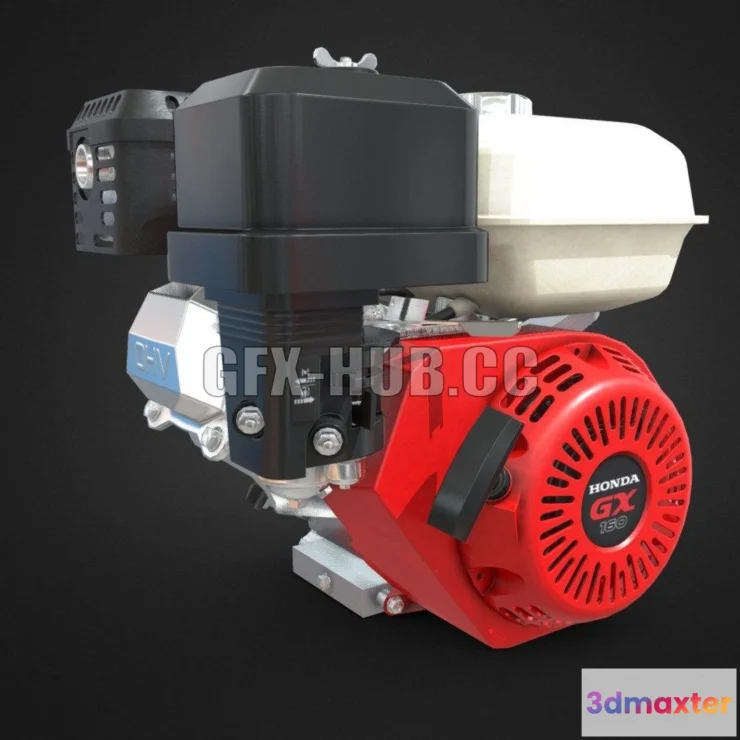 1184946 - PBR Game 3D Model - Gasoline Engine