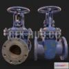 1184950 - PBR Game 3D Model - Gate valve DU-100