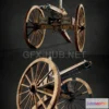 1184952 - PBR Game 3D Model - Gatling gun