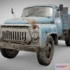 1184956 - PBR Game 3D Model - GAZ 52 rusty damaged truck