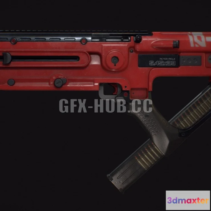 1184968 - PBR Game 3D Model - GD-01 Rifle Antonio Serrano Esquerdo