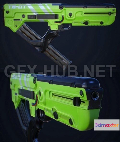 1184970 - PBR Game 3D Model - GD-01C SMG PBR