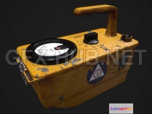 1184976 - PBR Game 3D Model - Geiger counter PBR