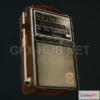 1184980 - PBR Game 3D Model - General Electric P975D Portable Transistor Radio