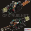 1185018 - PBR Game 3D Model - Ghost Busters Plasma Gun