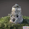 1185032 - PBR Game 3D Model - Gikoniai windmill