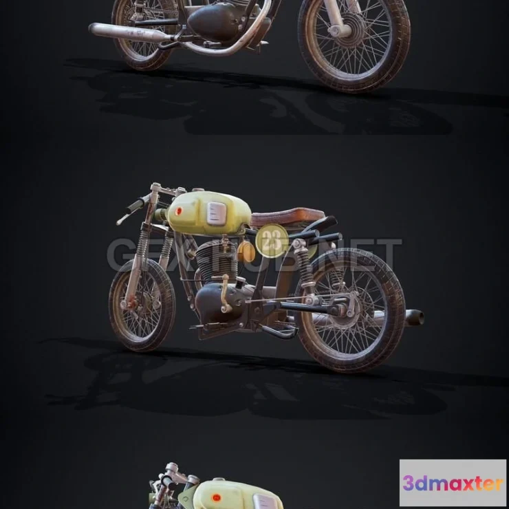 1185036 - PBR Game 3D Model - Gilera 160SS Motorcycle