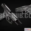 1185098 - PBR Game 3D Model - Glock 17