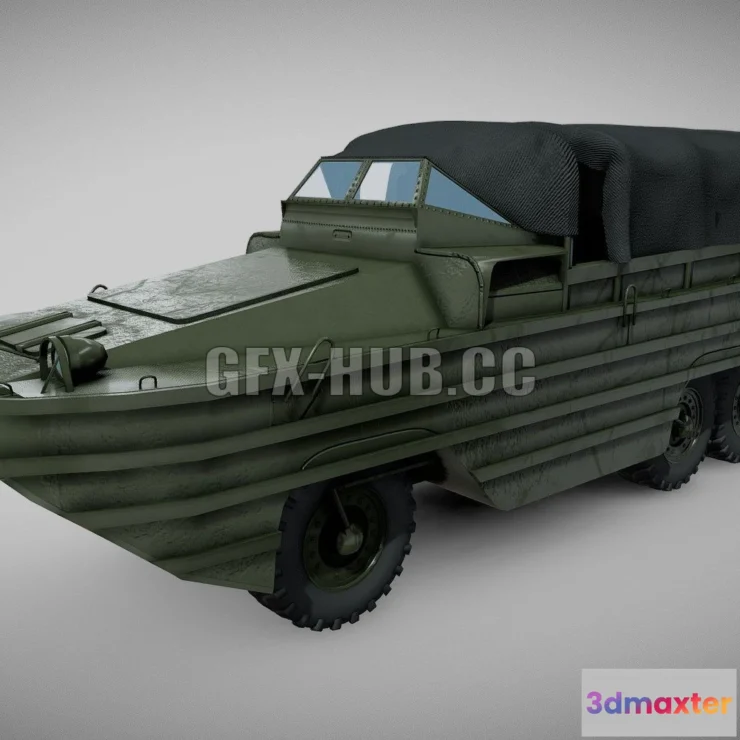 1185112 - PBR Game 3D Model - GMC-DUKW-353