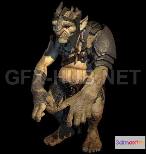 1185114 - PBR Game 3D Model - Goblin PBR