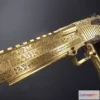1185126 - PBR Game 3D Model - Golden Engraved Desert Eagle