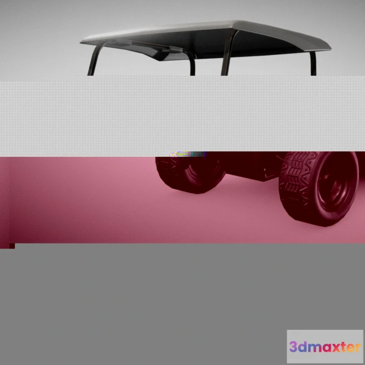 1185130 - PBR Game 3D Model - Golf Cart