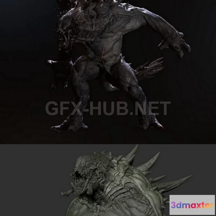 1185136 - PBR Game 3D Model - Goliath