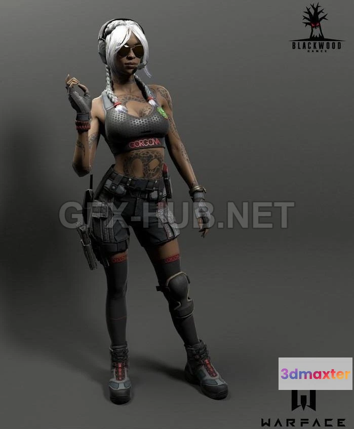 1185144 - PBR Game 3D Model - Gorgona Engineer