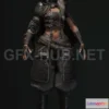 1185146 - PBR Game 3D Model - Got Assassin Girl