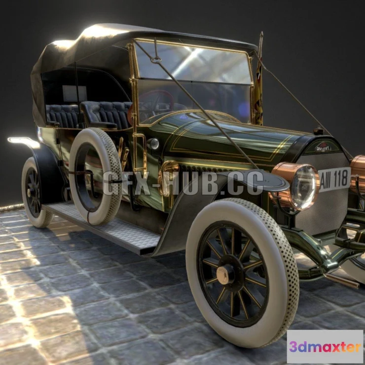 1185156 - PBR Game 3D Model - Gräf & Stift Doppel Phaeton