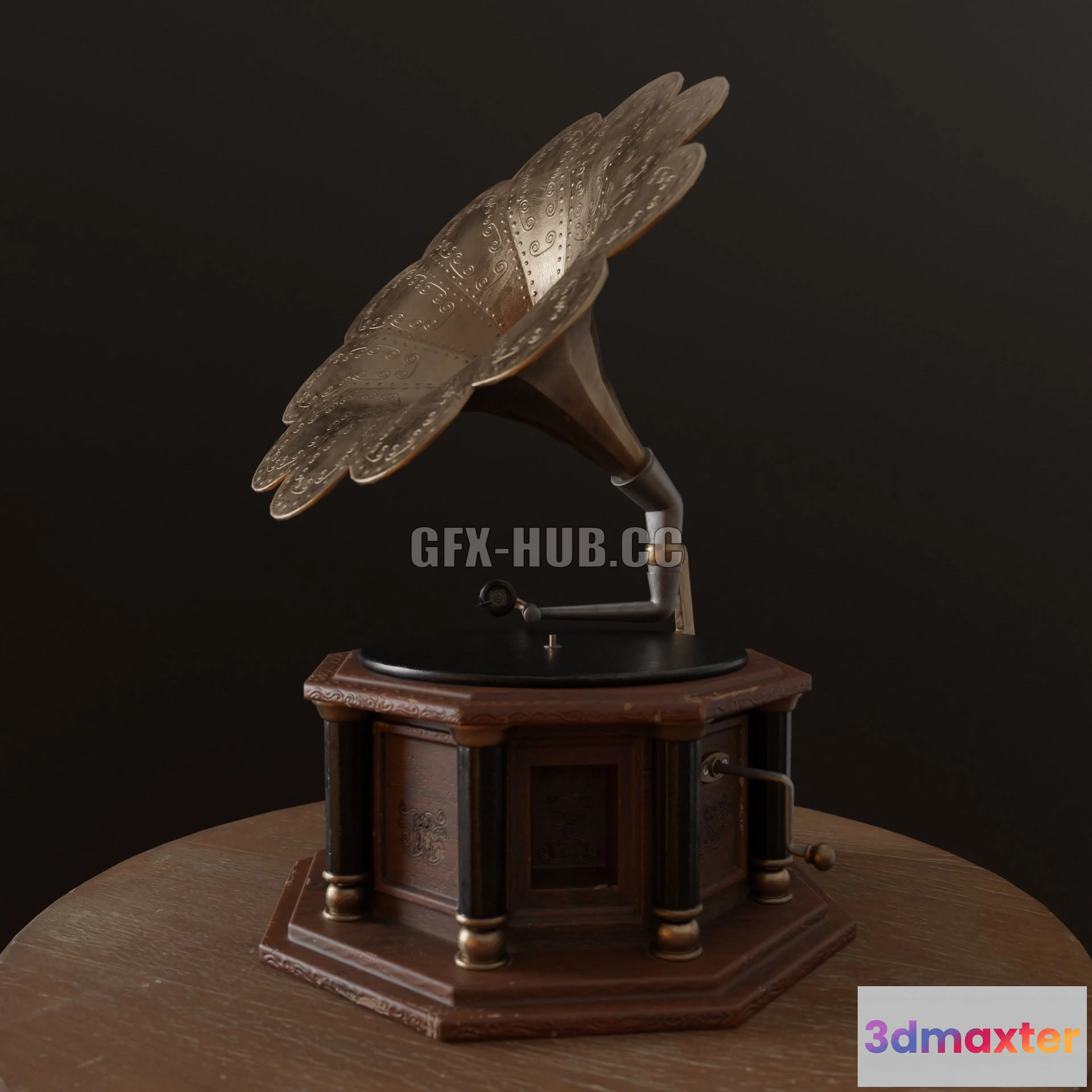 1185162 - PBR Game 3D Model - Gramophone